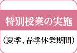 特別授業の実施（夏季、春季休業期間）